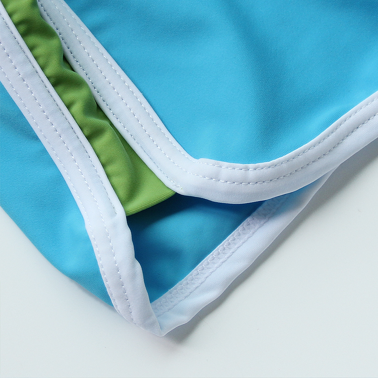 Wholesale-Men's Brand Patchwork Swimwear Swimming Trunks Fashion Swim Briefs Shorts For Brand Beach Wear Bathing Suit Spandex Nylon S-XL