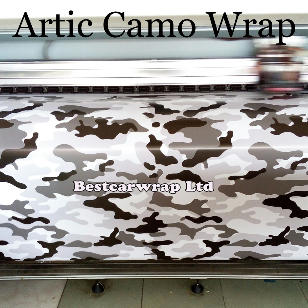 Black white Grey CAMO Graffiti Camouflage Vinyl Wrap Sheet Stickerbomb Arctic Camo Sticker Car Trunk Wrap Vehicle Styling Cover 1.52x 30m