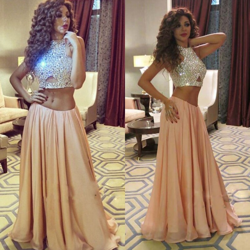 2017 Beaded Crystal Top Peach Chiffon Skirt Two Pieces Prom Dresses Long Bling Bling Ruched Formal Party Gowns Custom Made China EN102610, Green
2017 Beaded Crystal Top Peach Chiffon Skirt Two Pieces Prom Dresses Long Bling Bling Ruched Formal Party Gowns Custom Made China EN102610, Green