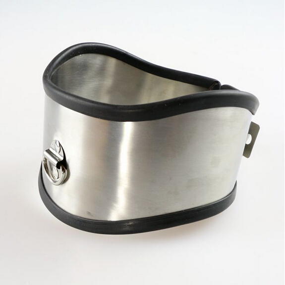 Newest Female/Male Stainless Steel Neck Collar Sex Toys Adult Sexy Bondage Products Silver Color J1419