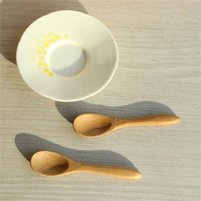 Wholesale-New Delicate Kitchen Using Condiment Spoon Small Wooden Baby Honey Spoon 9.2*2.0cm