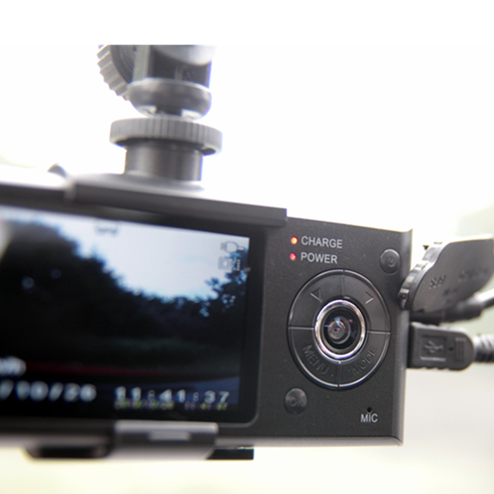 R300 2.7 "LCD Wide Angle High Definition Dual Lens Dash Cameras Car Camera GPS Logger and G-sensor R300 Car DVR R300