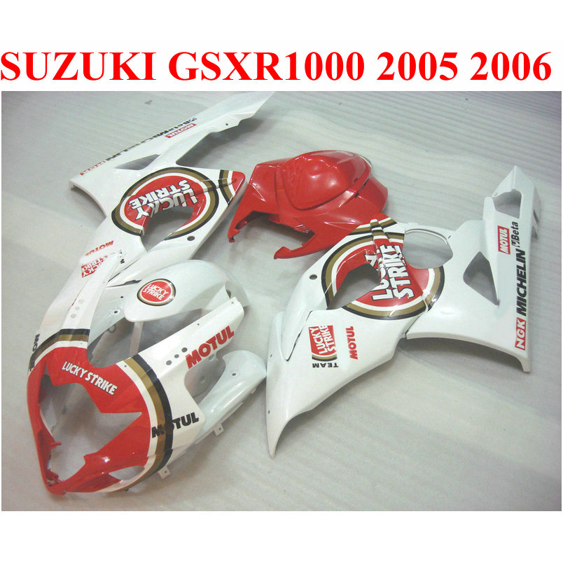 High quality ABS fairing kit for SUZUKI 2005 2006 GSXR1000 05 06 GSX-R1000 K5 K6 red white LUCKY STRIKE fairings set SX6, Same as the picture shows
High quality ABS fairing kit for SUZUKI 2005 2006 GSXR1000 05 06 GSX-R1000 K5 K6 red white LUCKY STRIKE fairings set SX6, Same as the picture shows