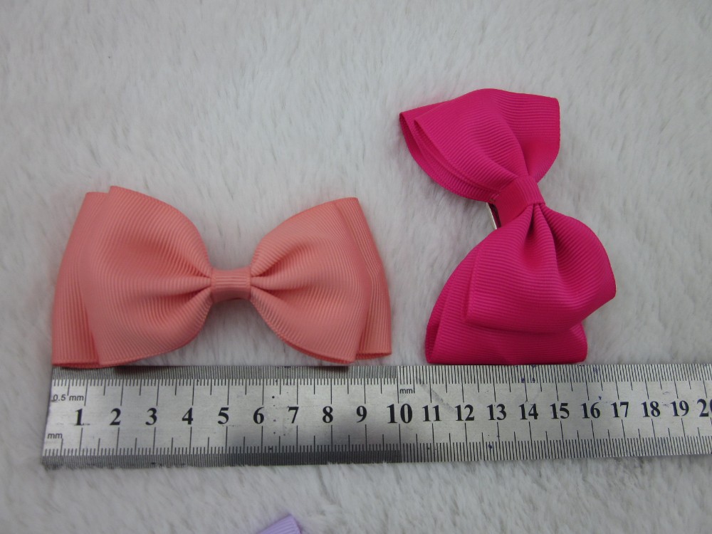 25colors/25pcs 4"high quality ribbon bow boutique baby girl ribbon hair bows WITH CLIP hair accessories