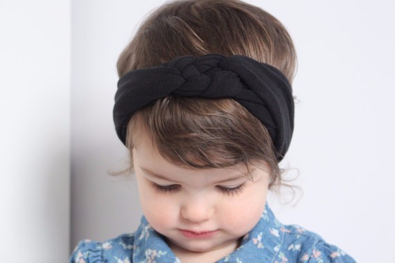 Kids Girls Cotton Headwraps Infant Baby girl Stretchy hairbands babies twisted hair accessories