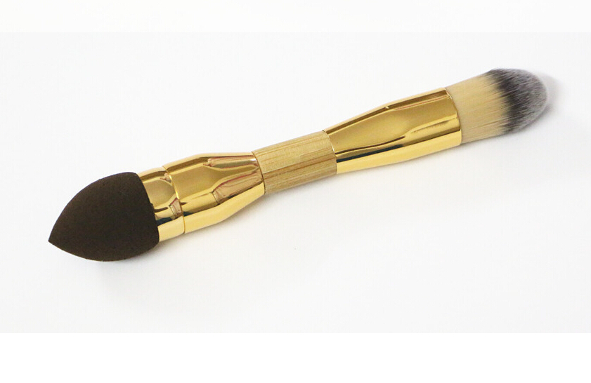 Double-ended Camouflage Brush Synthetic Hair Makeup Brushes Sponge Powder Puff Kit Pinceis Maquiagem for Beauty