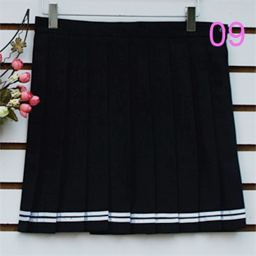 Wholesale- 2017 Hot Midi Pleated Women Skirts High Waist Red A-Line Short Skirts Uniforms School Tartan Plaid Skirt Saias