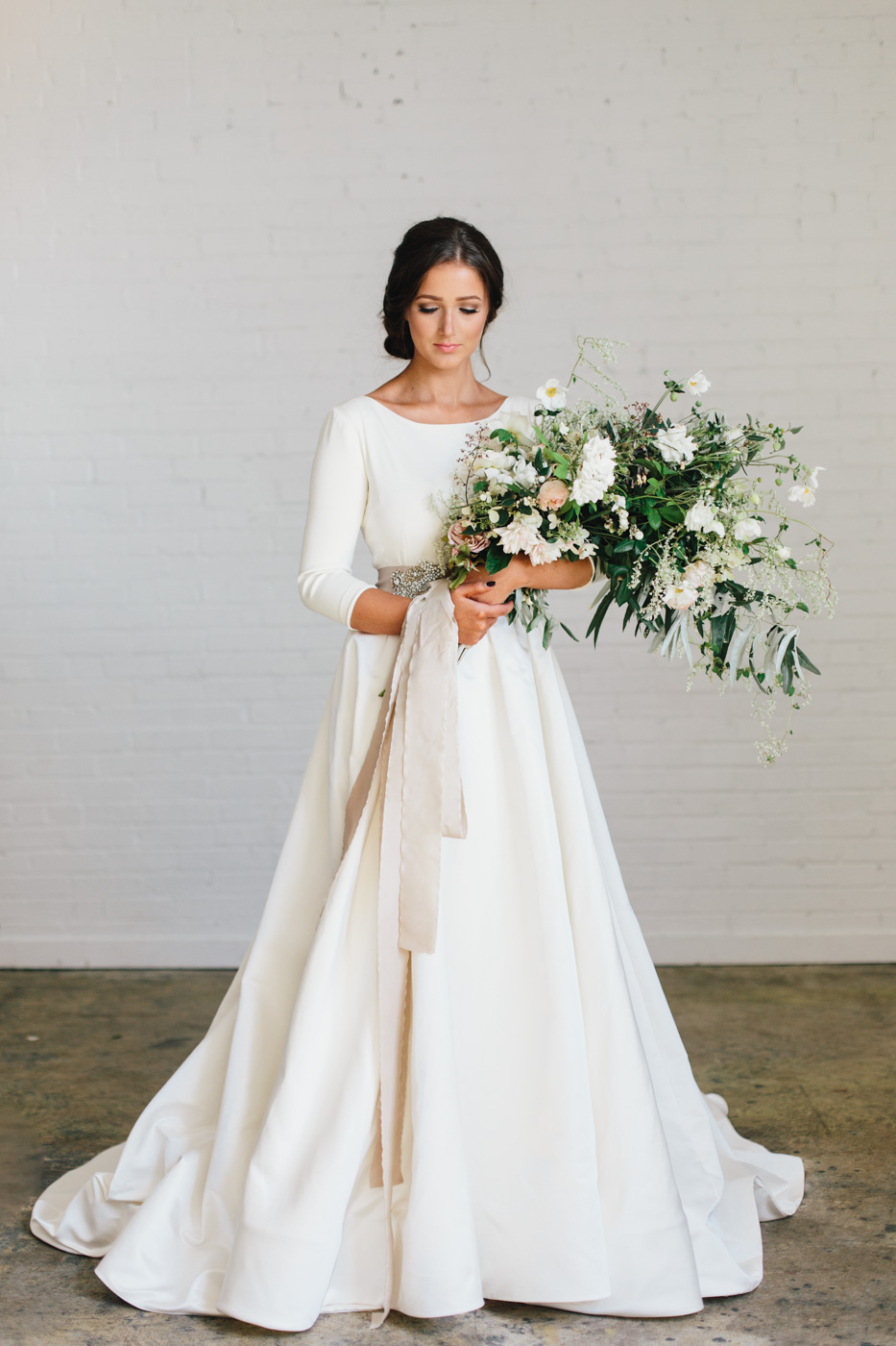 New Boho A-line Soft Satin Modest Wedding Dresses With 3/4 Sleeves Beaded Blet Low Back Country Bridal Gowns 2020 Custom Made Couture, Custom made from color chart
New Boho A-line Soft Satin Modest Wedding Dresses With 3/4 Sleeves Beaded Blet Low Back Country Bridal Gowns 2020 Custom Made Couture, Custom made from color chart