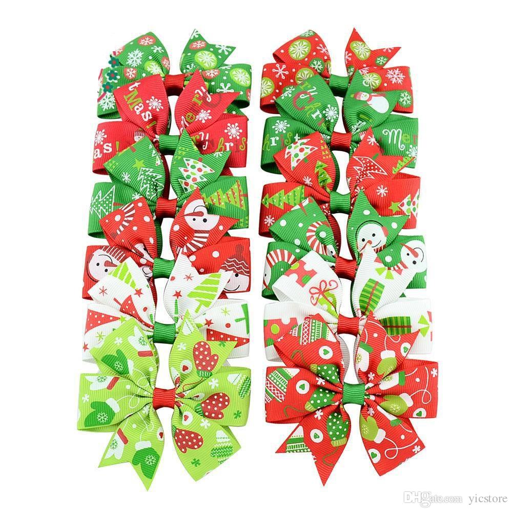 Christmas Baby Bow Hair Clips Grosgrain Ribbon Bows WITH Clip Snow Girl Pinwheel Hairpins Xmas Hair-Pin Accessories
Christmas Baby Bow Hair Clips Grosgrain Ribbon Bows WITH Clip Snow Girl Pinwheel Hairpins Xmas Hair-Pin Accessories