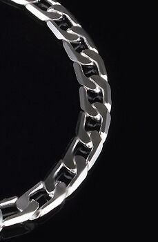 Free shipping trendy fashion high quality 925 silver Men's 6MM flat one Interval one Classic Bracelet jewelry holiday gift 1527