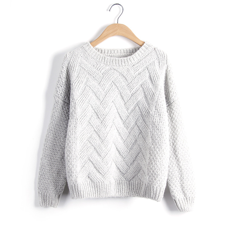2017 Autumn Winter Women Sweaters and Pullovers Plaid Thick Knitting Mohair Sweater Female Loose Variegated, Beige
2017 Autumn Winter Women Sweaters and Pullovers Plaid Thick Knitting Mohair Sweater Female Loose Variegated, Beige