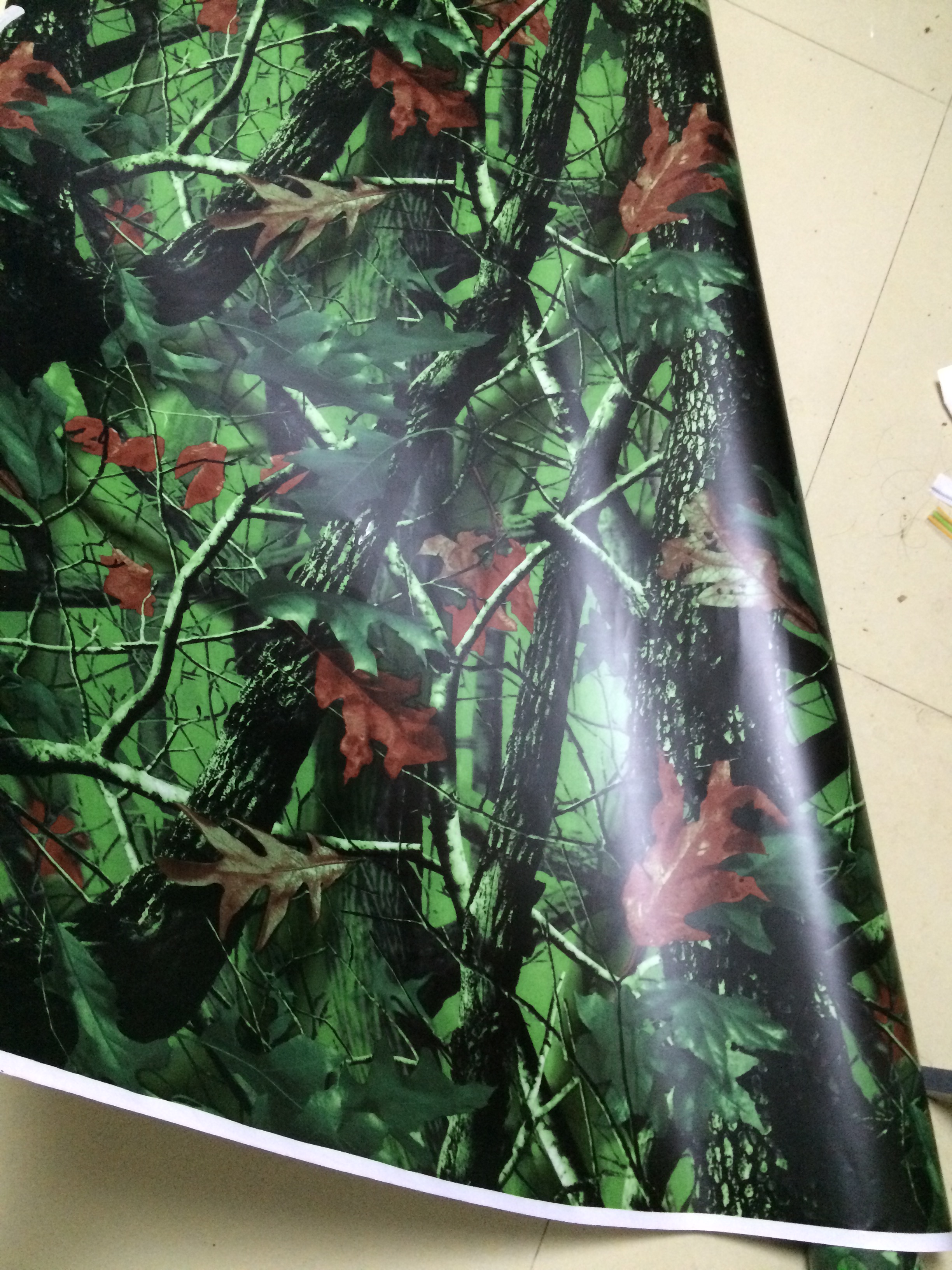 Real Tree Camo Vinyl Wrap For Car Wrap Mossy oak Tree Leaf Camouflage TRUCK CAMO TREE PRINT DUCK WOODLAND size 1.52 x 30m/Roll