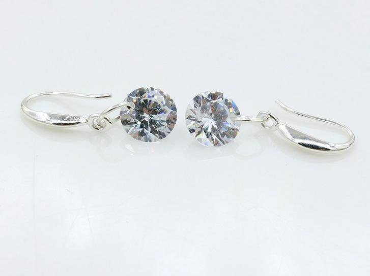 Dangle Earring 925 Sterling Silver Wedding Earrings for Women with Stones Earings Fashion Jewelry