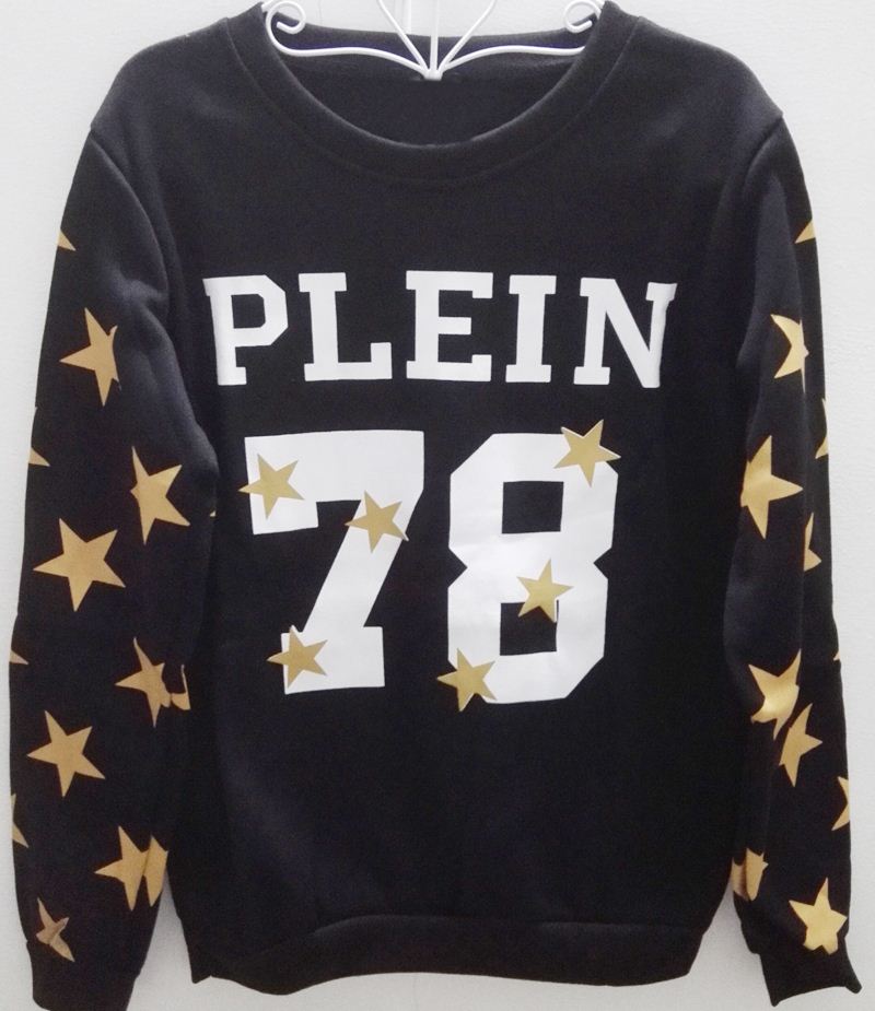 2015 Women's pullover Sweatshirts Autumn Fashion 78 Printing Hoodies Woman Shirts FG1511