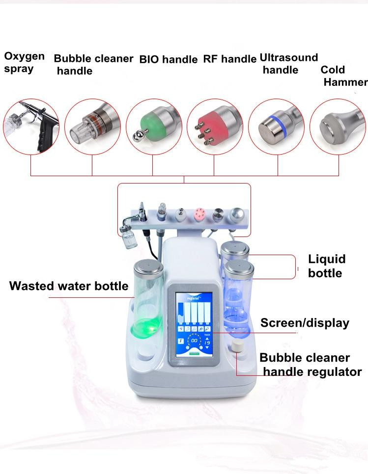 Portable 6 in 1 Hydro Dermabrasion Water Oxygen jet Peeling Diamond Skin Lifting Skin Care SPA beauty Machine
Portable 6 in 1 Hydro Dermabrasion Water Oxygen jet Peeling Diamond Skin Lifting Skin Care SPA beauty Machine