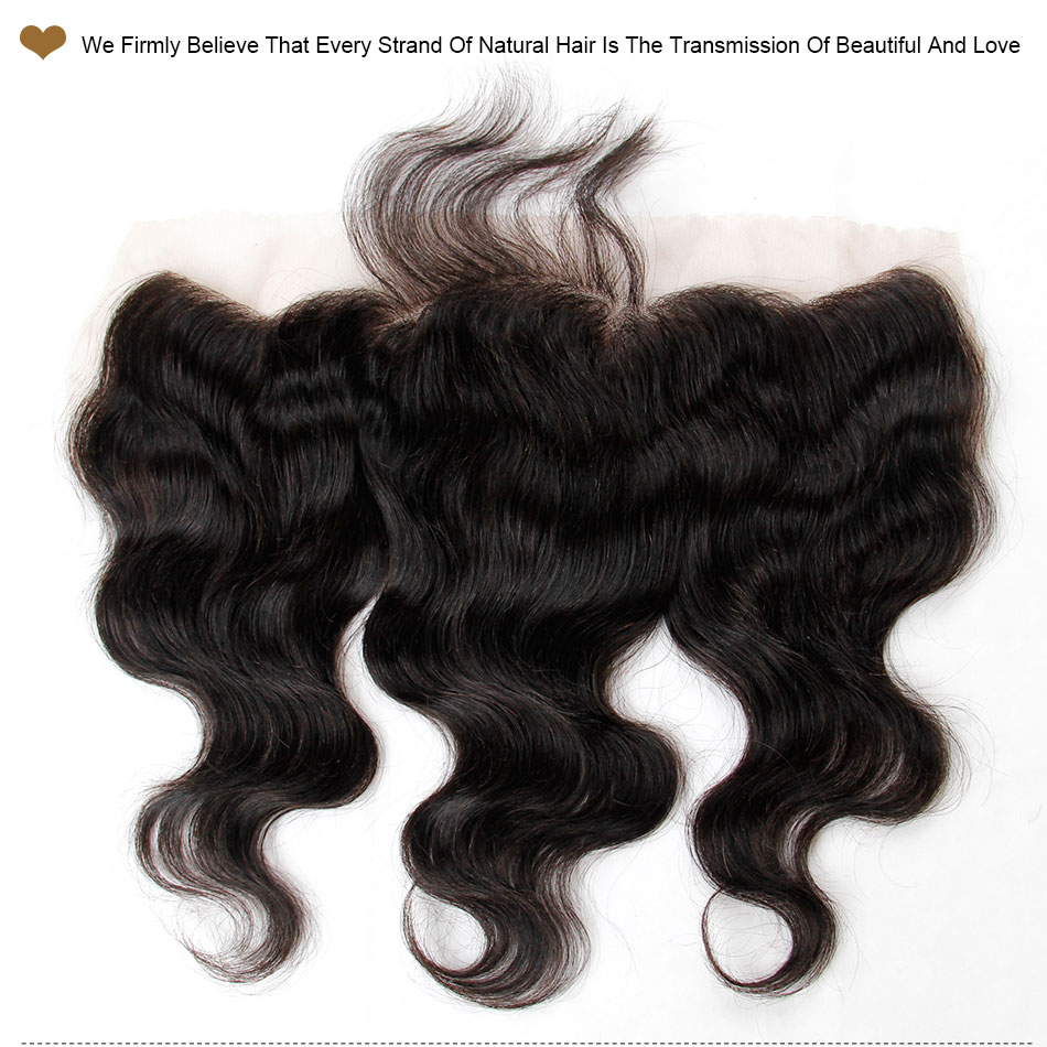 Malaysian Lace Frontal Closures Body wave 13x4 Free Middle 3 Way Part Full Lace Frontal 100% Unprocessed Malaysian Virgin Human Hair Closure