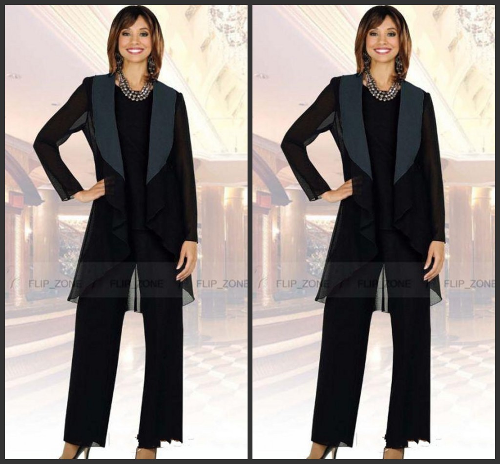 Black Long Jacket Mother of the Bride Pant Suits with Long Sleeve Plus Size Three-Piece Mother's Formal Wear Evening Groom Gowns Cheap 123
Black Long Jacket Mother of the Bride Pant Suits with Long Sleeve Plus Size Three-Piece Mother's Formal Wear Evening Groom Gowns Cheap 123