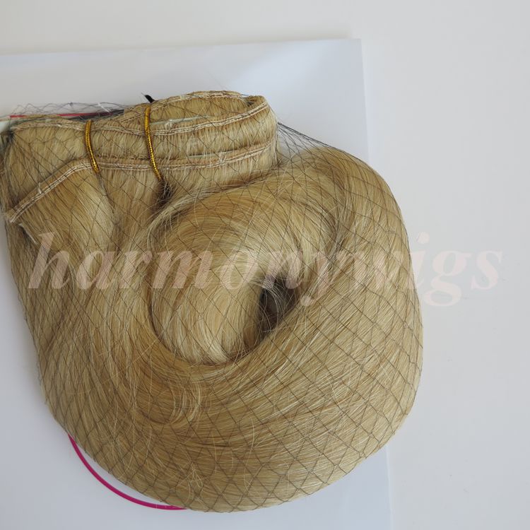 260g 20 22inch Clip in human Hair Extensions Brazilian Hair 60#/Platinum Blonde Remy Straight Hair weaves 7pcs/set free comb