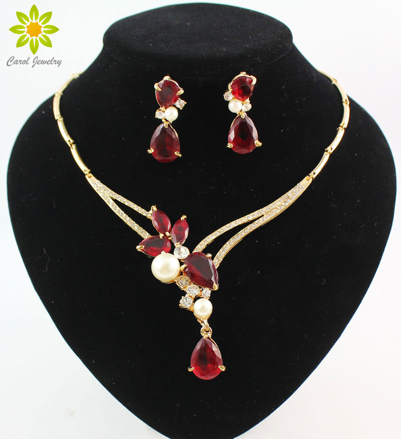 18K Gold Plated Black/Blue/Red/Purple Zircon Beads Crystal Pendants Necklace Earring Sets Fashion Women Party Jewelry Sets
18K Gold Plated Black/Blue/Red/Purple Zircon Beads Crystal Pendants Necklace Earring Sets Fashion Women Party Jewelry Sets