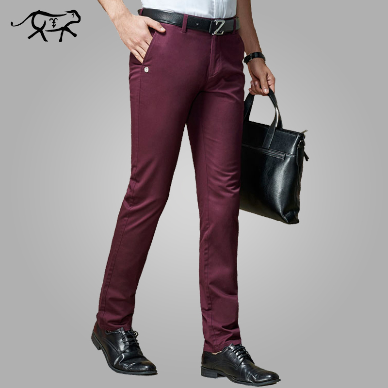 Wholesale- 2017 New Spring Autumn Mens Pants Fashion slim fit Casual Pants Men Straight Dress Men Cotton Business Suit Trousers For Man, Black
Wholesale- 2017 New Spring Autumn Mens Pants Fashion slim fit Casual Pants Men Straight Dress Men Cotton Business Suit Trousers For Man, Black