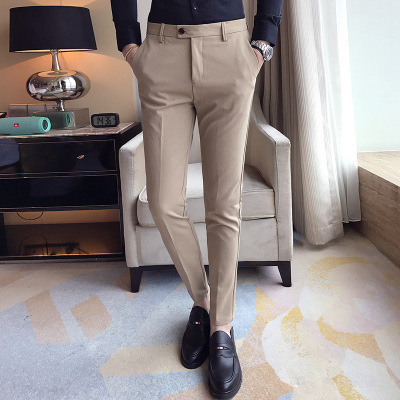 Wholesale- 2017 Autumn fine exquisite business casual wind trousers men's fashion long pants Korean version of Slim pants solid color, White
Wholesale- 2017 Autumn fine exquisite business casual wind trousers men's fashion long pants Korean version of Slim pants solid color, White