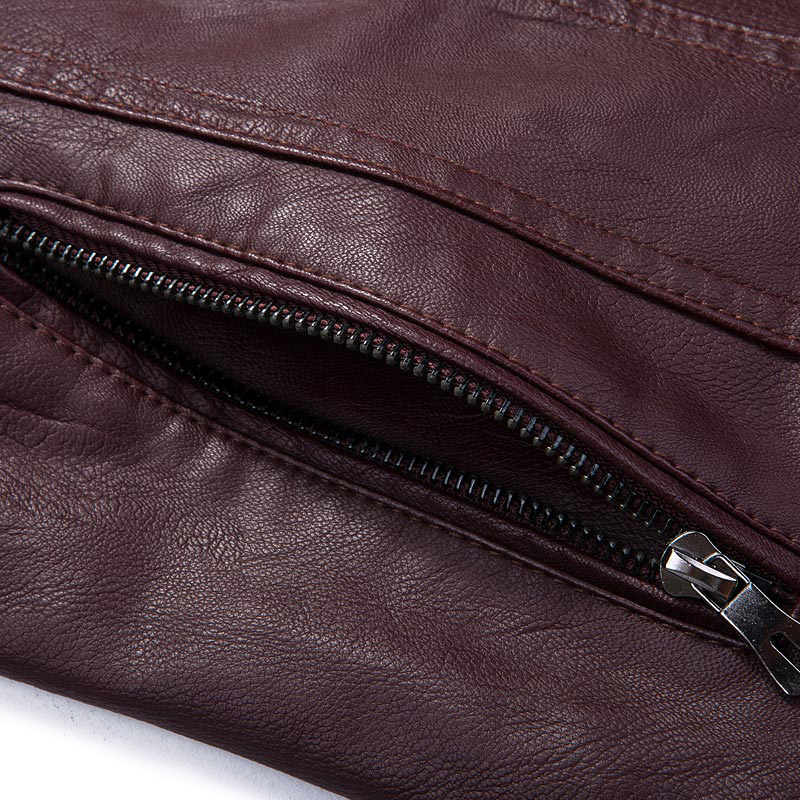 Wholesale- BOYUAN Leather Jacket Leren Jas Heren Chaquetas De Cuero Hombre 2017 Leather Biker Jackets For Men Black Leather Jacket Men B627