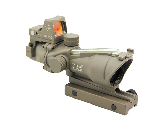 New Trijicon ACOG 4x32 Real Fiber Source Green Illuminated Tactical Rifle Hunting Scope w/ RMR Micro Red Dot Sight Dark Earth 
New Trijicon ACOG 4x32 Real Fiber Source Green Illuminated Tactical Rifle Hunting Scope w/ RMR Micro Red Dot Sight Dark Earth