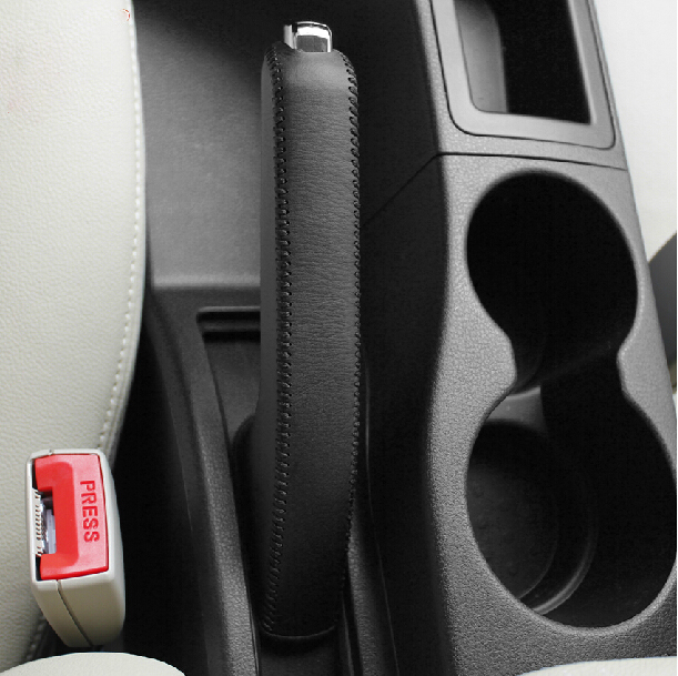 Handbrake cover Case for Nissan Qashqai Genuine leather Handbrake lever covers Auto interior decoration DIY Handbrake Sleeve car covers
