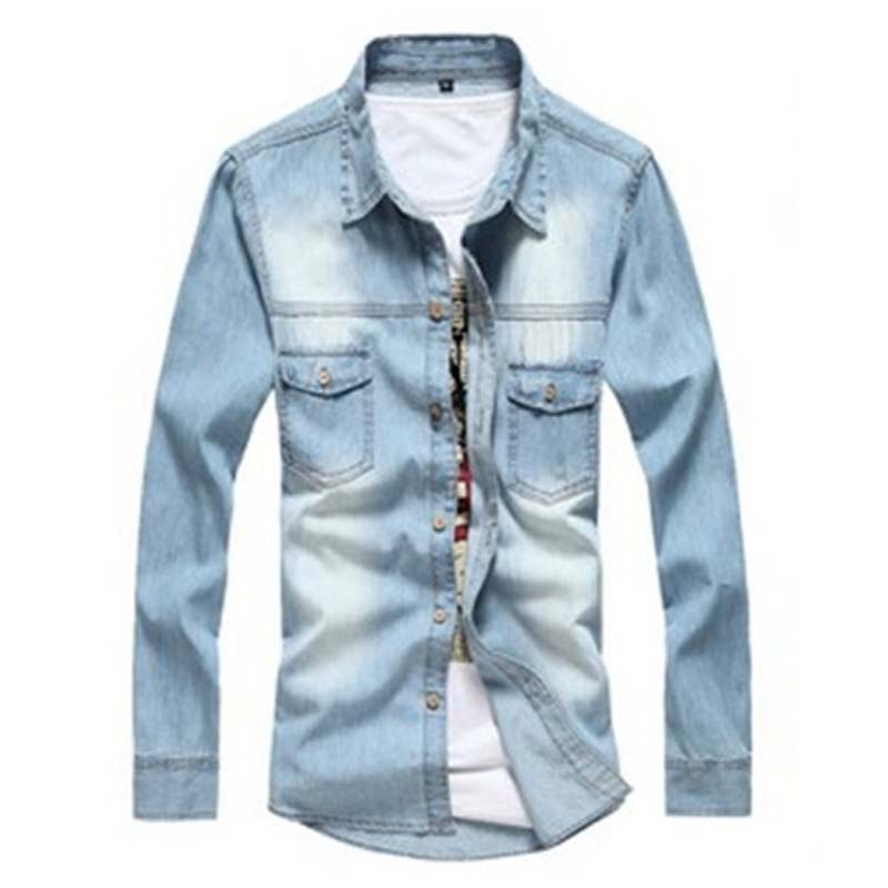 Wholesale-New Man Denim Shirts Cowboy Cotton Men Shirt Casual Summer Camisa MCL285, Light blue
Wholesale-New Man Denim Shirts Cowboy Cotton Men Shirt Casual Summer Camisa MCL285, Light blue