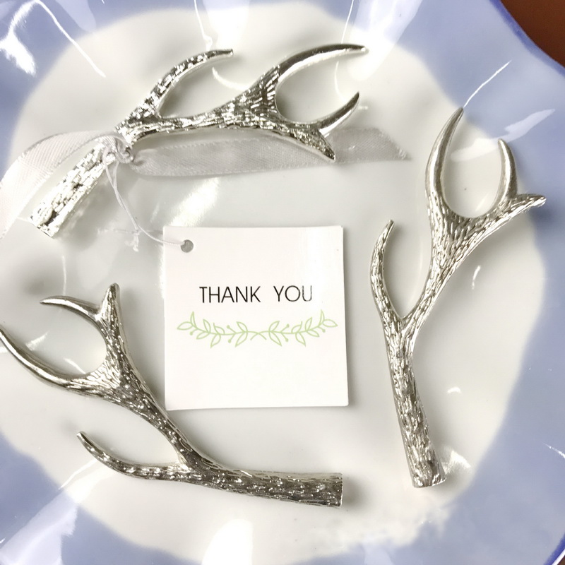 Newest Style Bottle Favors Creative Metal Antler Shape Beer Bottle Opener Wedding Gifts Supplies, Silver
Newest Style Bottle Favors Creative Metal Antler Shape Beer Bottle Opener Wedding Gifts Supplies, Silver