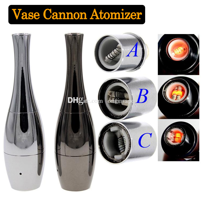 Cannon Bowling Wax Atomizer Vase Shape Wax and Dry Herb Vaporizer Tank Atomizer 510 Thread SS Black Free Shipping
Cannon Bowling Wax Atomizer Vase Shape Wax and Dry Herb Vaporizer Tank Atomizer 510 Thread SS Black Free Shipping