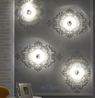 Modern Josephine 5D Wall Sconce Lamp Shadow Light Transparent Acrylic Novelty Lighting Fixture Living Room Bedside Hotel Bar Restaurant Cafe