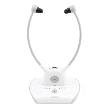 Artiste APH100 Elderly TV hearing aid earphone Wireless 2.4G HIFI TV Headphones wireless Commercial Installation hearing aid headset, White
Artiste APH100 Elderly TV hearing aid earphone Wireless 2.4G HIFI TV Headphones wireless Commercial Installation hearing aid headset, White