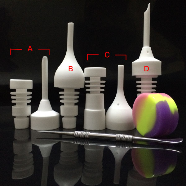 14mm & 18mm Male or Female Ceramic Nail Glass Bong Tool Set with Carb Cap Dabber Tool Slicone Jar Dab Container VS Titanium Nail
14mm & 18mm Male or Female Ceramic Nail Glass Bong Tool Set with Carb Cap Dabber Tool Slicone Jar Dab Container VS Titanium Nail