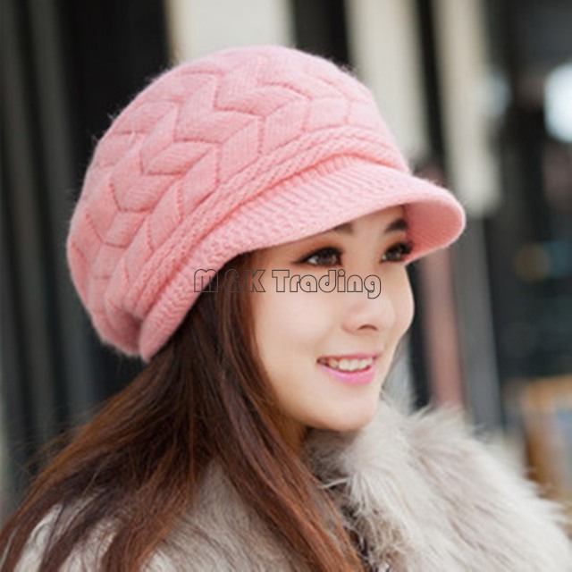 Fashion Crochet Beanie Hats Elegant Women Hat Winter And Fall Skull Caps Knitted Cap Keep Warm Multi Colors