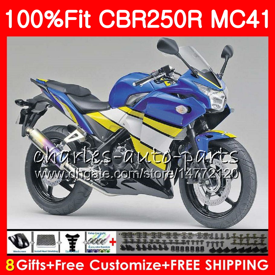 Injection For HONDA CBR250 R CBR blue black 250R 300R 11 12 13 14 15 94NO36 CBR300R CBR250R MC41 CBR 250 R 2011 2012 2013 2014 2015 Fairing, No. 1
Injection For HONDA CBR250 R CBR blue black 250R 300R 11 12 13 14 15 94NO36 CBR300R CBR250R MC41 CBR 250 R 2011 2012 2013 2014 2015 Fairing, No. 1