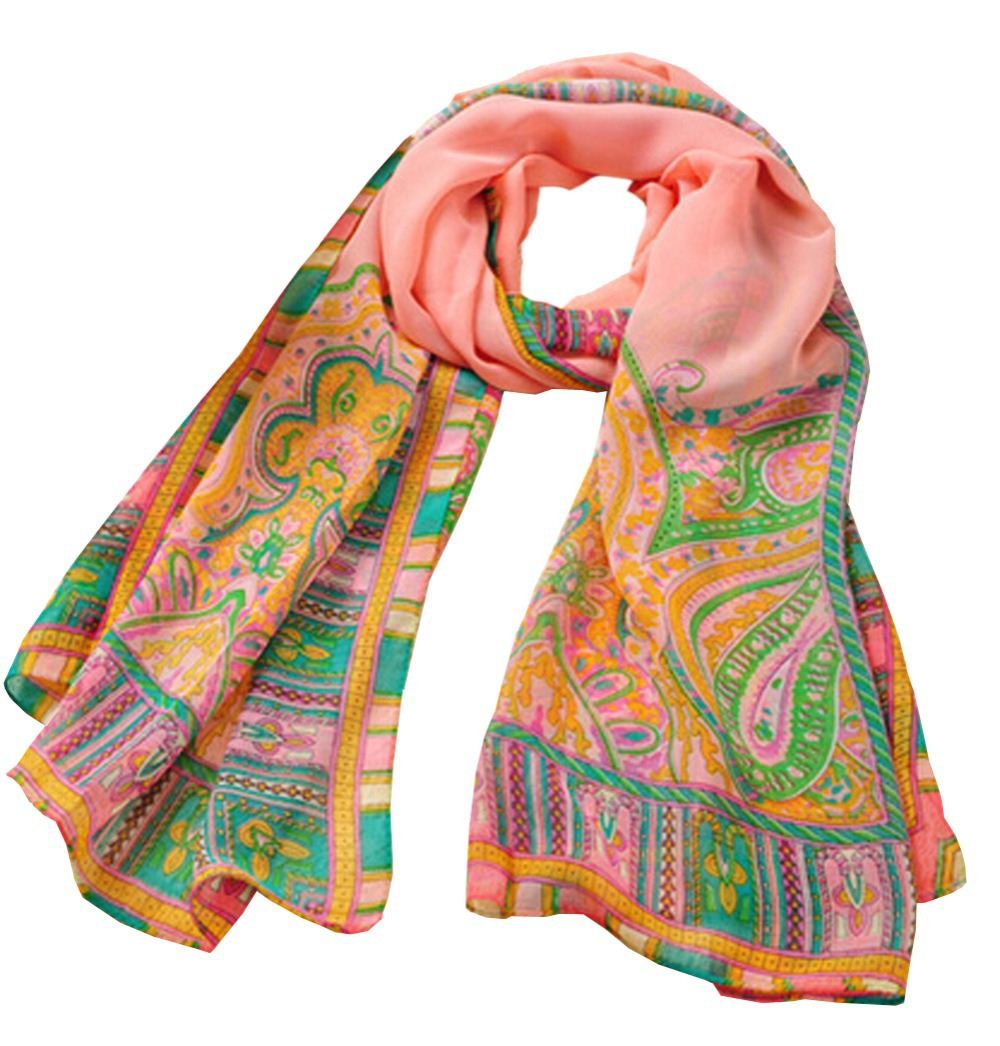 2014 Newest Ladies Fashion Long Section of Bohemian Soft Thin Cashew Flower Chiffon Scarf FreeShipping & Drop Shipping