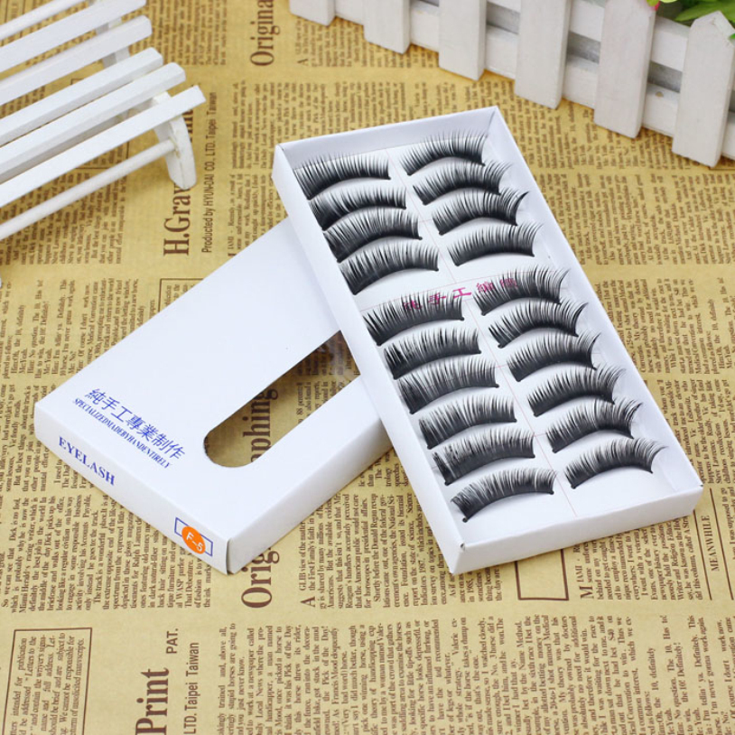 Wholesale-10 Pair/set New Arrival Lady Girl Fashion Natural Handmade Make Up Long False Eyelashes Women Handmade cheap False Eye lash
Wholesale-10 Pair/set New Arrival Lady Girl Fashion Natural Handmade Make Up Long False Eyelashes Women Handmade cheap False Eye lash