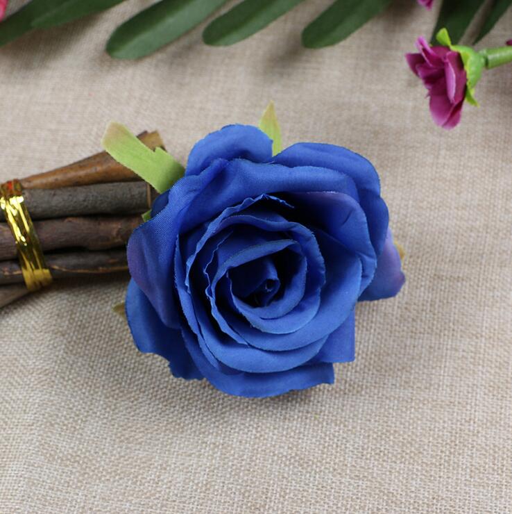 Silk flowers wholesale rose heads artificial flowers rose plastic flowers fake flowers head high quality silk flowers free shipping WF001