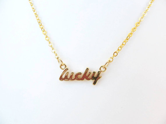 10PCS- N122 Gold Silver Simple Lucky Word Necklace Tiny Stamped Lucky Letters Necklace Good Luck Necklaces for Best Friends Gifts
10PCS- N122 Gold Silver Simple Lucky Word Necklace Tiny Stamped Lucky Letters Necklace Good Luck Necklaces for Best Friends Gifts
