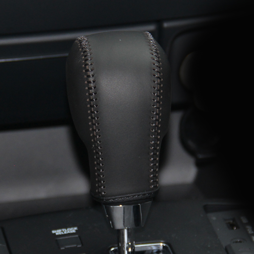 Gear cover KIA Borrego automatic gear shift cover Genuine leather gearshift knob cover Interior decoration car styling covers