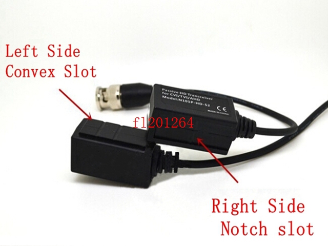 600pcs(300pairs) FreeShipping High Quality HD CVI/TVI/AHD Passive Single Channel Video Balun Cable Male BNC to UTP CAT 5/5e/6