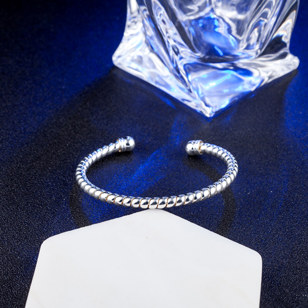 10pcs/lot hot gift factory price 925 silver charm bangle Personality caterpillar 18K gold bracelet fashion jewelry 1830