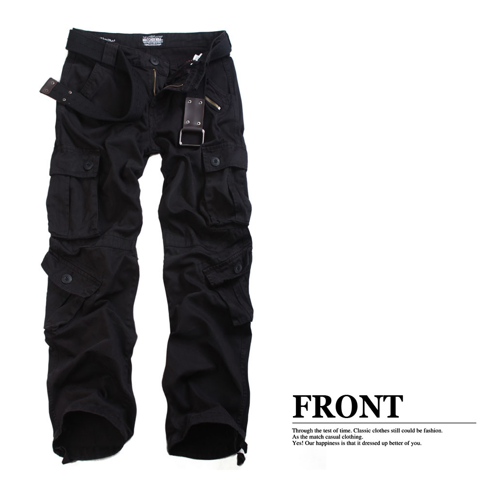 Wholesale-Mens Classic Matchstick Baggy Pants Slant Pocket Cargo Pants SZ 29-44 #3357