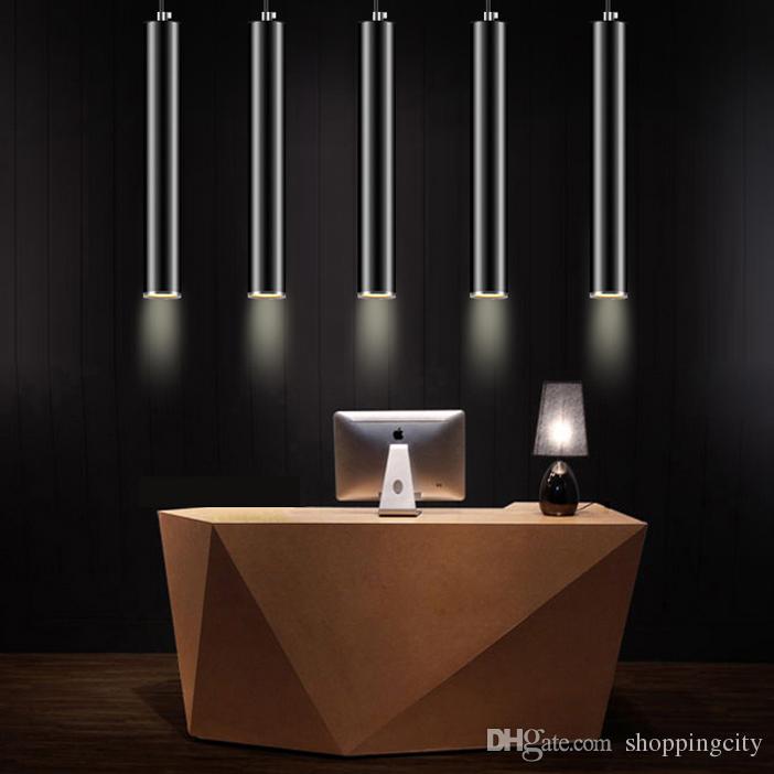 New Arrival LED Decorative Pendant Lamp Lighting Aluminum Cylindrical Lamp Fixture for Hallway Aisle porch corridor Bar lamp Diameter 8cm