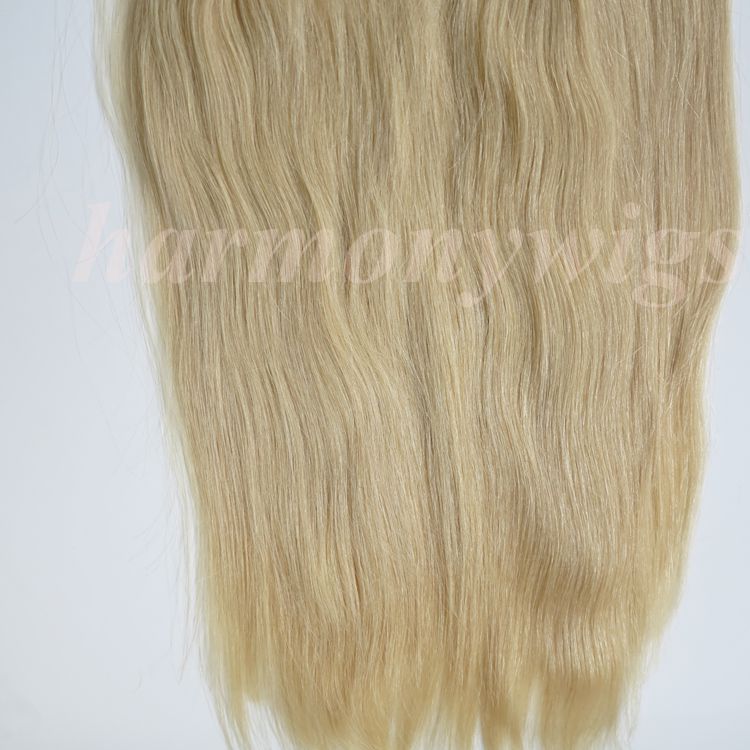 260g 20 22inch Clip in human Hair Extensions Brazilian Hair 60#/Platinum Blonde Remy Straight Hair weaves 7pcs/set free comb