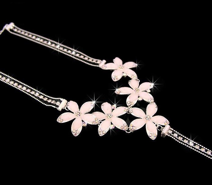 Bridal Jewelry sets wedding accessories chain crown three suits wedding tiara bridal necklace set necklace Beautiful Hair Accessories HT02