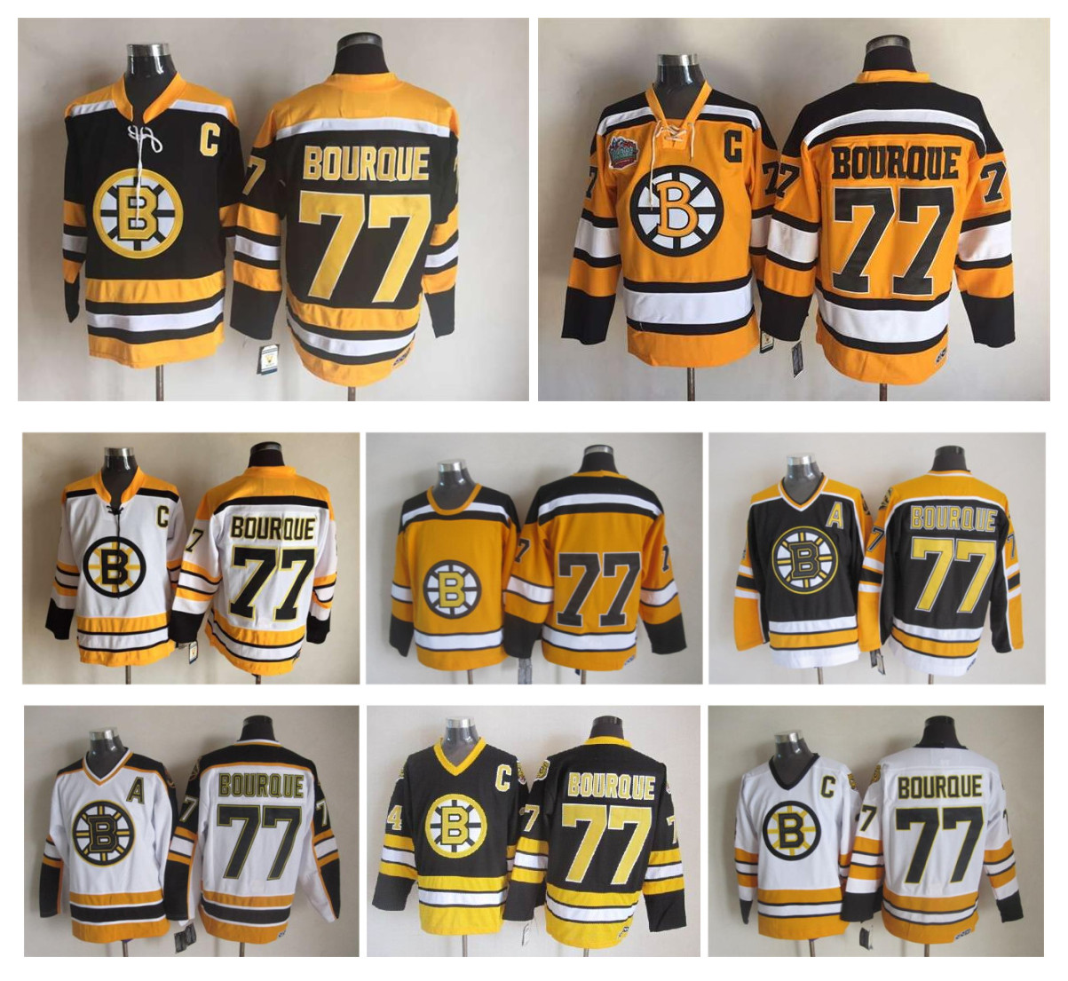 Top Quality ! Men Boston Bruins Ice Hockey Jerseys 77 Ray Bourque Black White Yellow Retro Vintage CCM Stitched Jerseys Mix Order, As pic
Top Quality ! Men Boston Bruins Ice Hockey Jerseys 77 Ray Bourque Black White Yellow Retro Vintage CCM Stitched Jerseys Mix Order, As pic