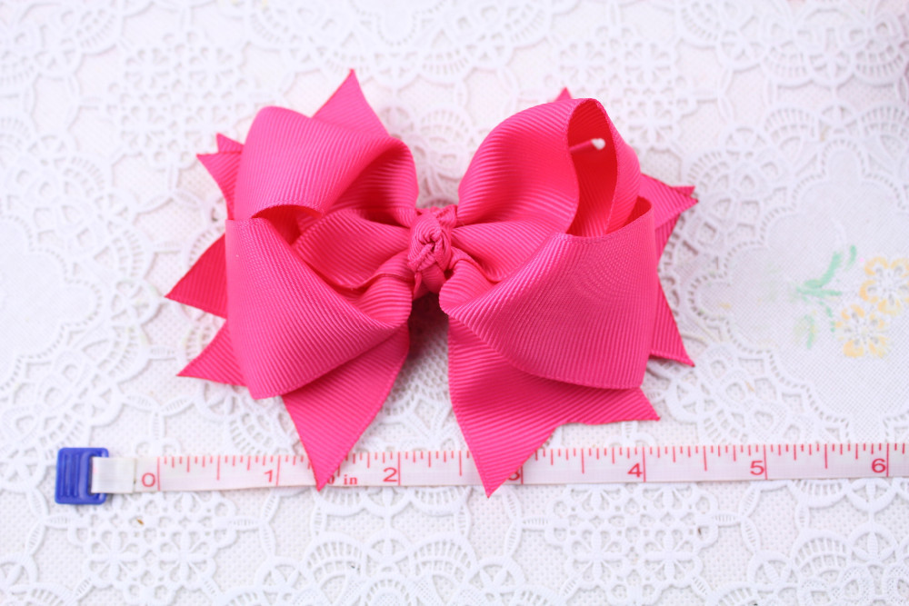 4INCH double Hair Botwknot with Clip Handmade baby headband Baby Girls' Hair Accessories 20pieces