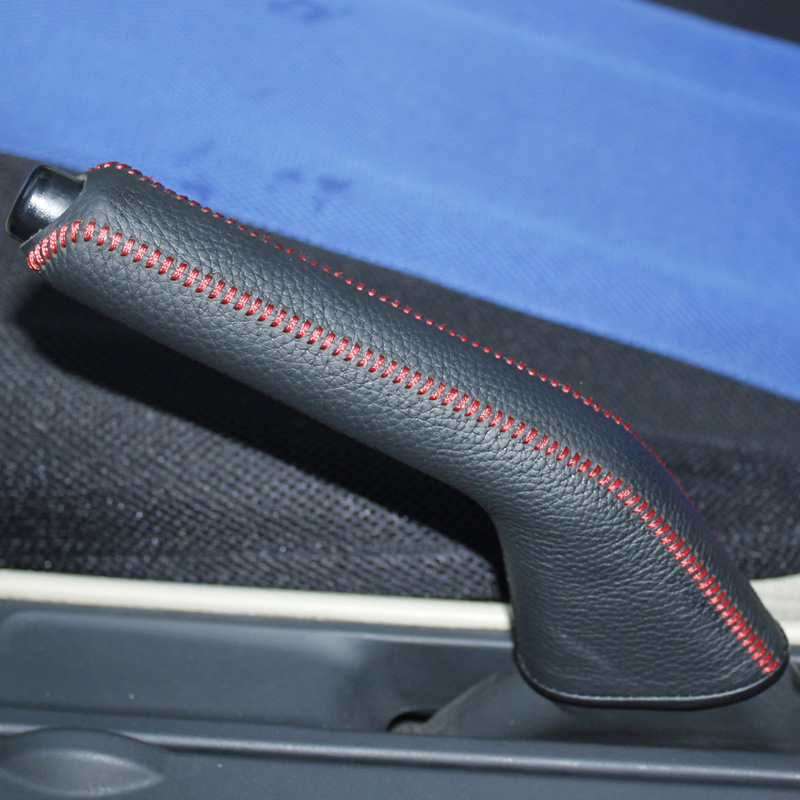 For Mazda 3 2008-2010 Handbrake Cover Genuine leather Handbrake lever cover Auto interior decoration DIY Handbrake sleeve protection